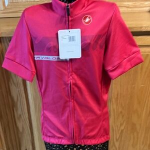 Women's Castelli Cycling Donna Top Size Small Fabulous Roseberry Jersey